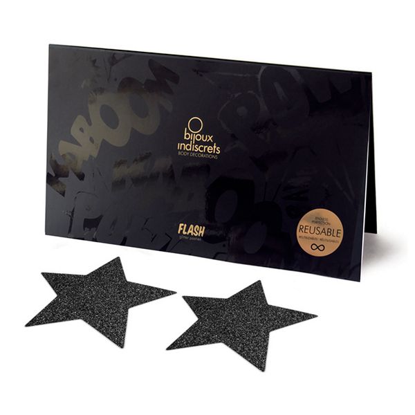 1 Copricapezzoli Flash Star Blac
